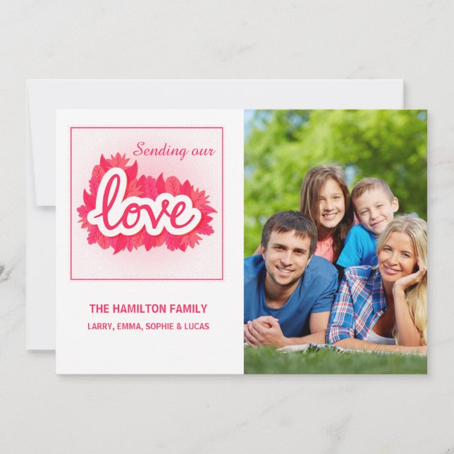 Tarjeta fotográfica de amor (Anverso)