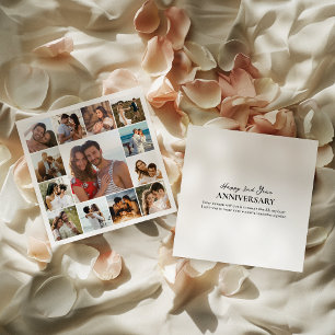 Tarjeta fotográfica de aniversario de Boda de Coll