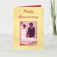 Tarjeta fotográfica de Aniversario Feliz con Encan