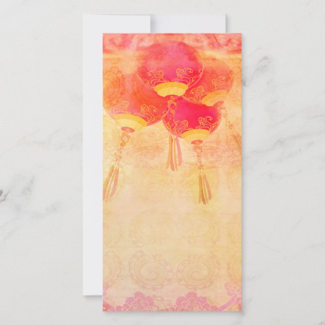 Tarjeta fotográfica de Año Nuevo chino (Anverso)