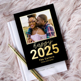 Tarjeta fotográfica de Año Nuevo Feliz Año Nuevo, 