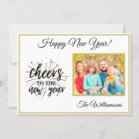 Tarjeta fotográfica de Año Nuevo Feliz Año Nuevo 4