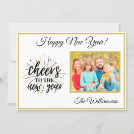 Tarjeta fotográfica de Año Nuevo Feliz Año Nuevo 4