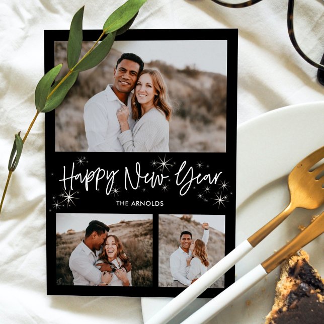 Tarjeta fotográfica de Año Nuevo Ghear Sky Happy (Subido por el creador)