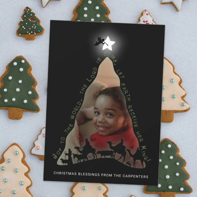 Tarjeta fotográfica de árbol de natividad (Subido por el creador)