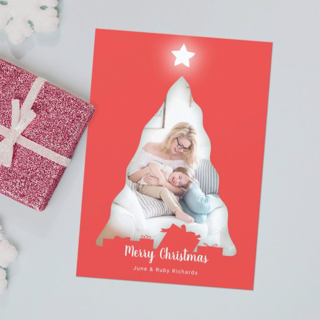 Tarjeta fotográfica de árbol de Navidad (Subido por el creador)