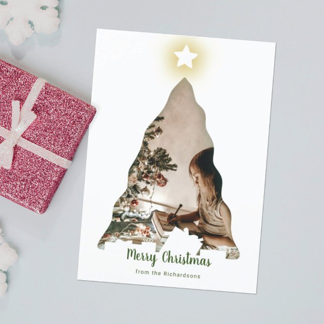 Tarjeta fotográfica de árbol de Navidad (Subido por el creador)