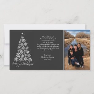 Tarjeta fotográfica de árbol de navidad para Navid