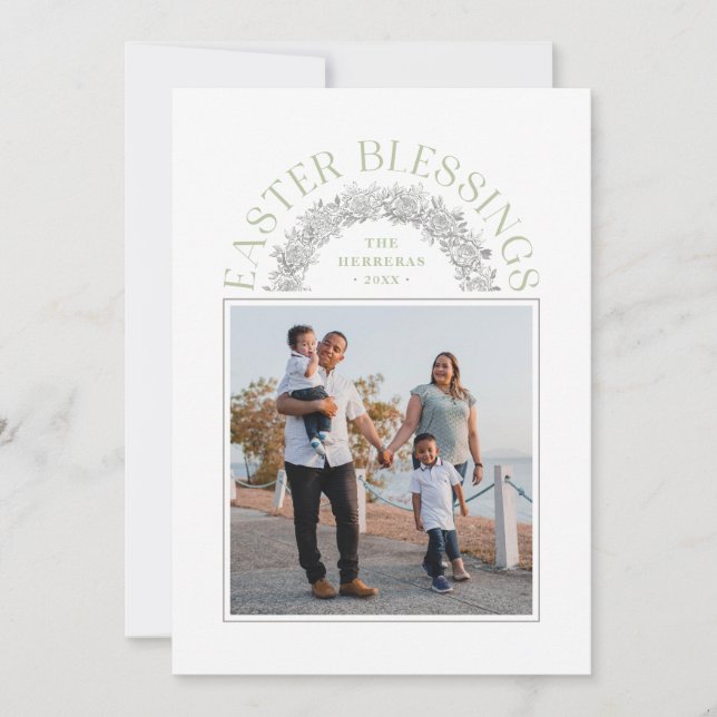 Tarjeta fotográfica de Arco de Guirnalda de Bendic (Anverso)