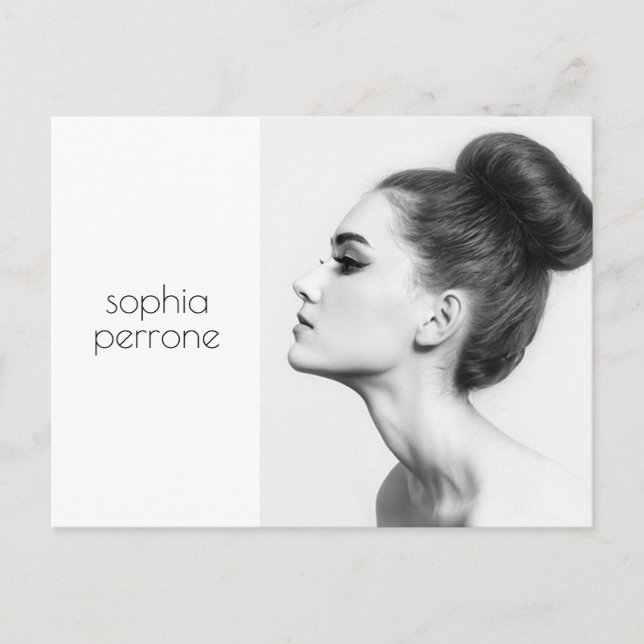 Tarjeta fotográfica de artista profesional y fotóg (Anverso)