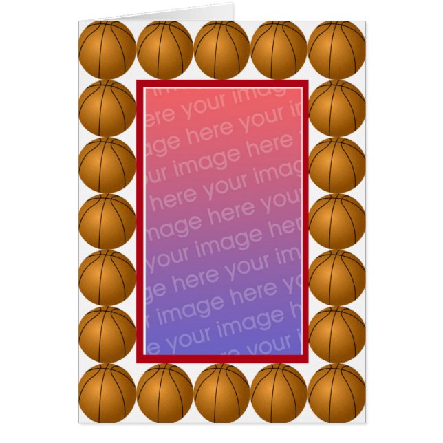 Tarjeta fotográfica de baloncesto (Frente)