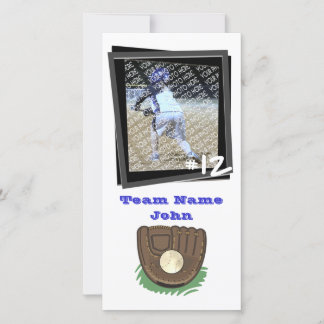 Tarjeta fotográfica de béisbol