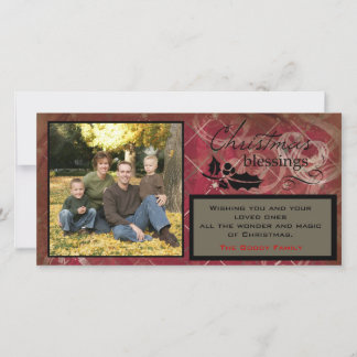 Tarjeta fotográfica de bendición para navidades