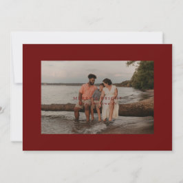 Tarjeta fotográfica de borde grande mora y brillan