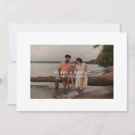 Tarjeta fotográfica de borde grande mora y brillan