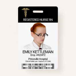 Tarjeta fotográfica de campo médico - Logotipo de 