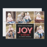 Tarjeta fotográfica de collage navideño<br><div class="desc">Celebre la temporada con esta moderna y elegante tarjeta de vacaciones de Berry Berry Sweet. Visite WWW.BERRYBERRYSWEET.COM para conocer más de nuestras elegantes colecciones de vacaciones.</div>