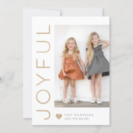 Tarjeta fotográfica de color EDITABLE de corazón a