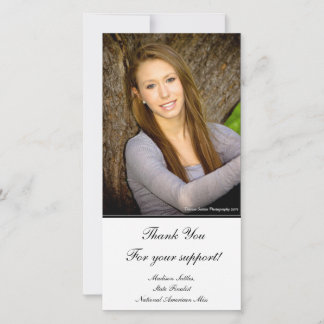 Tarjeta fotográfica de concurso "Gracias"