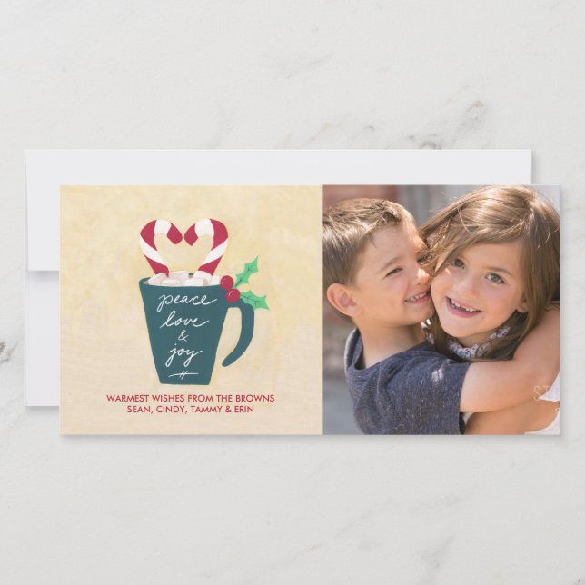 Tarjeta fotográfica de Copa de Paz, Amor y Alegría (Anverso)