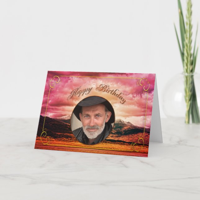 Tarjeta fotográfica de cumpleaños (Anverso)