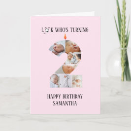 Tarjeta fotográfica de cumpleaños 2