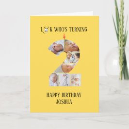 Tarjeta fotográfica de cumpleaños 2