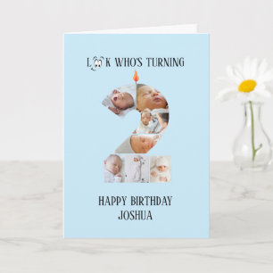 Tarjeta fotográfica de cumpleaños 2