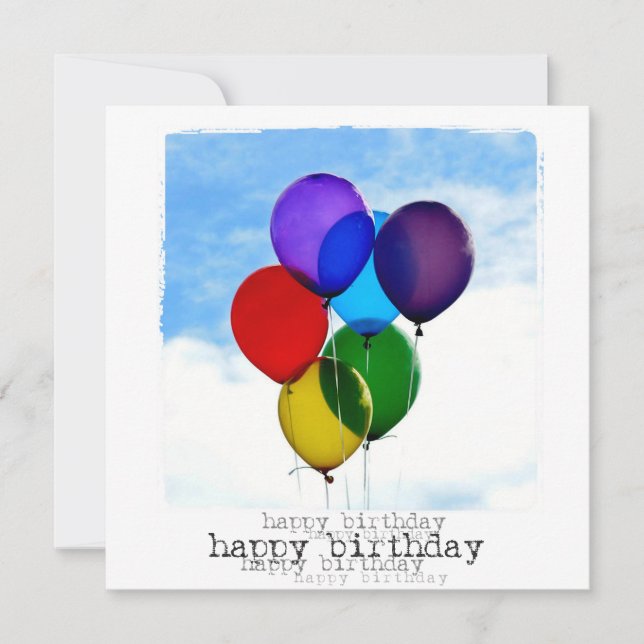 Tarjeta fotográfica de cumpleaños feliz (Anverso)