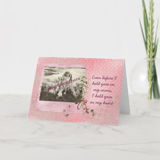 Tarjeta fotográfica de cumpleaños para la hija (Anverso)