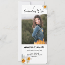 Tarjeta Fotográfica De Daffodil Blanco