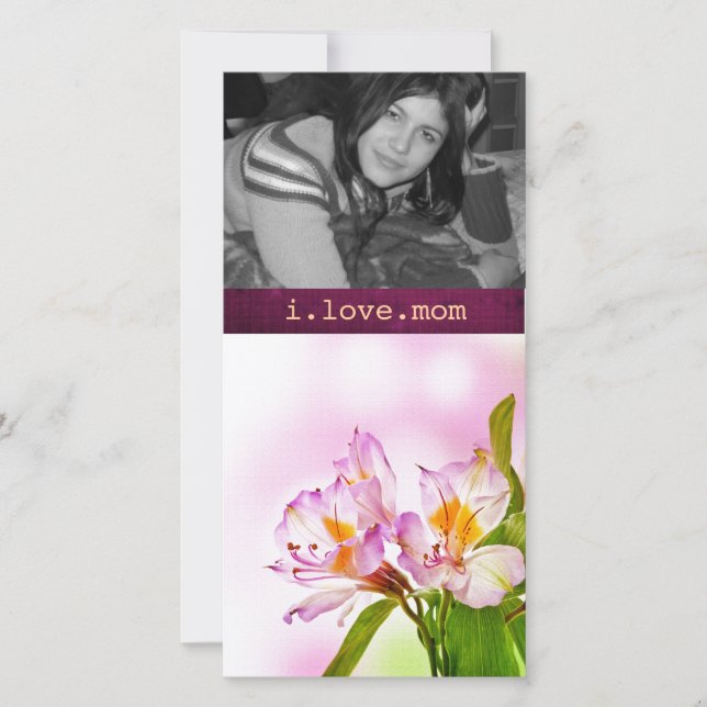 tarjeta fotográfica de Día de la Madre (Anverso)