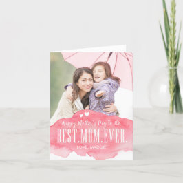 Tarjeta fotográfica de Día de la Madre de amor pin