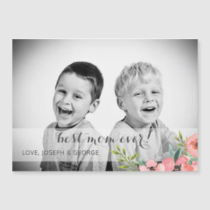 Tarjeta fotográfica de Día de la Madre de las flor