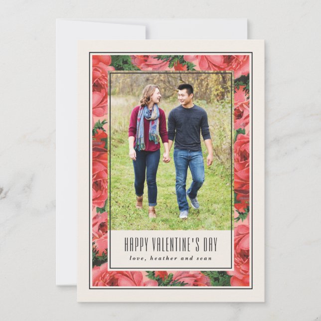Tarjeta fotográfica de El día de San Valentín de m (Anverso)