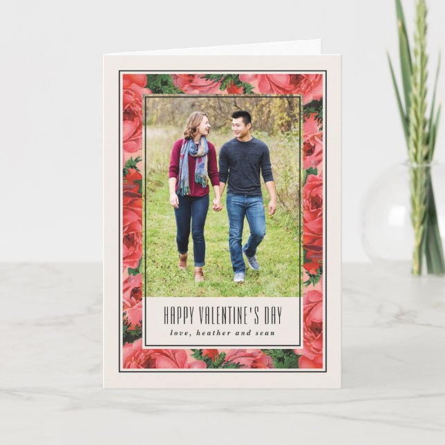 Tarjeta fotográfica de El día de San Valentín de m (Anverso)