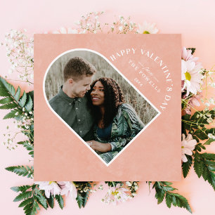 Tarjeta fotográfica de El día de San Valentín del 
