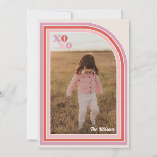 Tarjeta fotográfica de El día de San Valentín XOXO