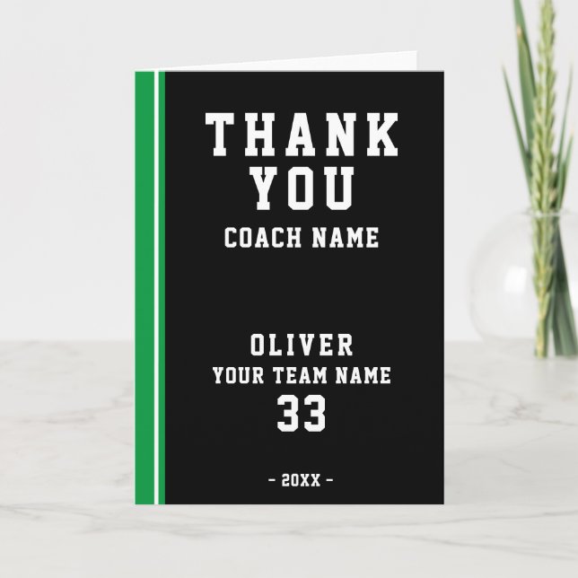 Tarjeta fotográfica de entrenador Green Football P (Anverso)