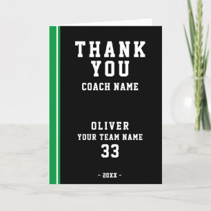 Tarjeta fotográfica de entrenador Green Football P
