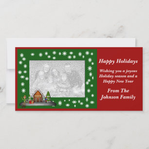 Tarjeta fotográfica de escenas de festividad de na