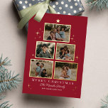 Tarjeta fotográfica de feriado de RELIEVE METALIZA<br><div class="desc">Celebre la temporada con esta carta moderna y elegante de Berry Berry Sweet. Visita berryberrysweet.com para ver artículos de papelería elegantes y regalos personalizados.</div>