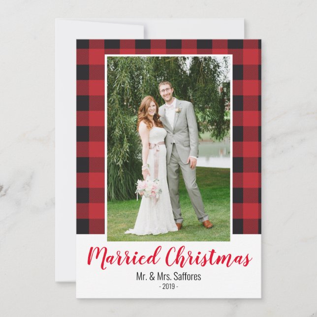 Tarjeta fotográfica de feriado para Navidades casa (Anverso)