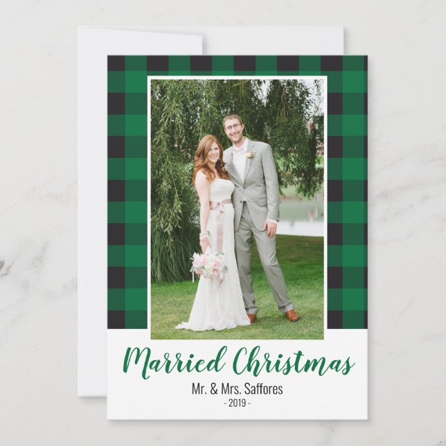 Tarjeta fotográfica de feriado para Navidades casa (Anverso)