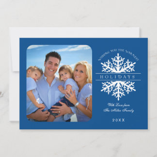 Tarjeta fotográfica de festividad de nieve