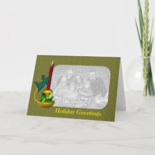 Tarjeta fotográfica de festividad para Navidades d