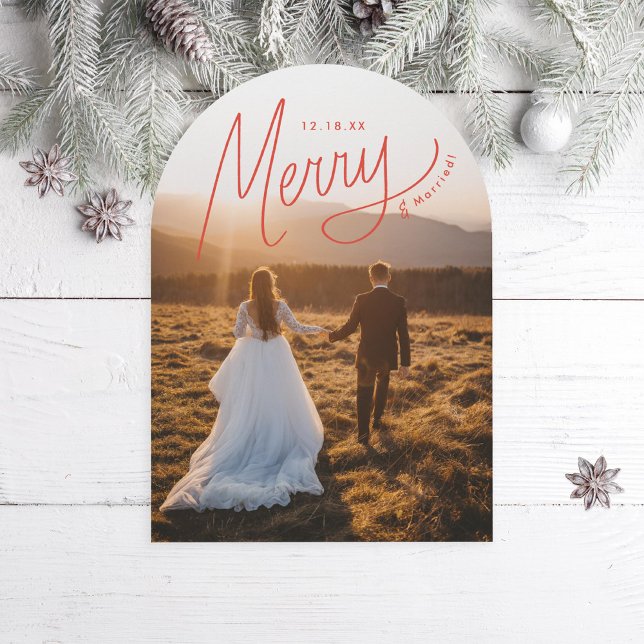 Tarjeta fotográfica de festividad recién casada co (Subido por el creador)