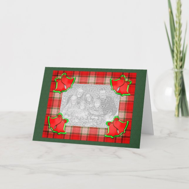 Tarjeta fotográfica de festividades de navidades B (Anverso)