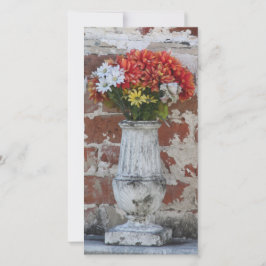 Tarjeta fotográfica de flores