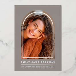 Tarjeta fotográfica de grado de Invitación de grad